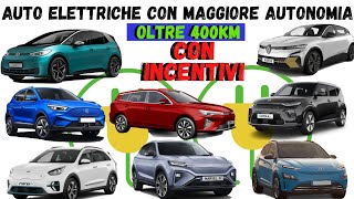 🚗⚡️LE 8 VETTURE ELETTRICHE INCENTIVATE CON OLTRE 400km DI AUTONOMIA📈 Guida agli incentivi statali [upl. by Lianne986]