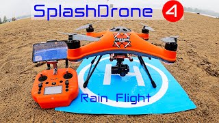 The new Waterproof Drone  Flying the SplashDrone 4 in the Rain PART 2 [upl. by Burnight558]