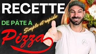 Recette de pâte à pizza SIMPLE ET RAPIDE  🍕La vraie recette [upl. by Lovering]