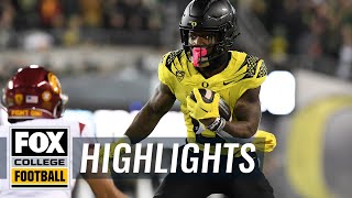 USC Trojans vs No 6 Oregon Ducks Highlights  CFB on FOX [upl. by Dag601]