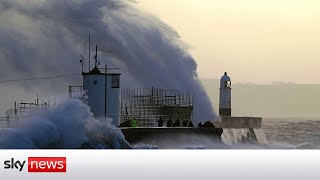 In full Storm Eunice from Newquay [upl. by Jew]