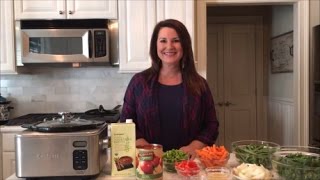 A Healthy Crockpot Vegetable Soup Recipe [upl. by Laux994]