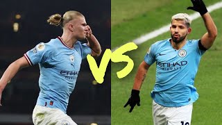 AGUERO VS HAALAND  BATTLE OF TWO MONSTERS ATTACK [upl. by Suoirrad]