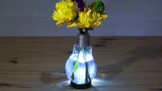 How to Make a Light Bulb Vase [upl. by Ahsimot]