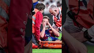 Frenkie De Jongs Horrific Injury💔⚽️ shorts football soccer [upl. by Chari460]