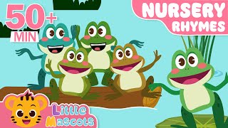 Five Little Speckled Frogs  Dancing Like An Animal  more Little Mascots Nursery Rhymes amp Kid Songs [upl. by Ilwain309]