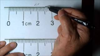 How to Measure length correctly using a Centimeter Ruler [upl. by Wartow]