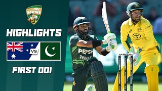 Australia v Pakistan  First ODI  ODI Series 202425 [upl. by Nosnorb34]