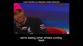 Lewis Hamilton on Sebastian Vettel’s Retirement [upl. by Rosalee94]