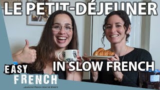 Having Breakfast in Slow French  Super Easy French 152 [upl. by Retniw404]