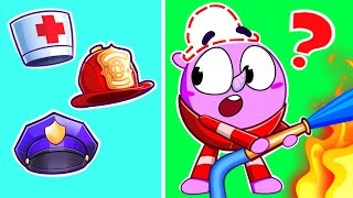 Whose Hat Is This  I Lost My Hat Story More Funniest Kids Cartoons by 4 Friends [upl. by Aisad]