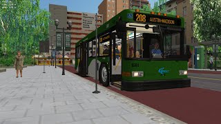 OMSI 2 Gameplay Gillig Advantage 35ft Cummins L9Allison B400r on Cayuga 208 Round Trip [upl. by Lesak]