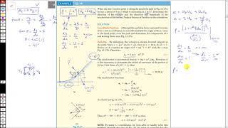 Examples Curvilinear Motion Normal amp Tangential Components  Hibbeler Dynamics  Engineers Academy [upl. by Nerek]