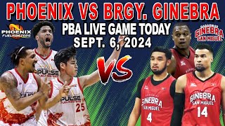 BRGY GINEBRA vs PHOENIX FUEL MASTERS PBA Game Today September 6 2024 [upl. by Acinna]