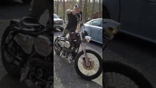 89 Harley Davidson sportster bobber build [upl. by Nodnarb]