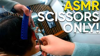 ASMR BARBER 💈 POV 💈 SCISSORS ONLY [upl. by Bernadine]