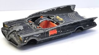 Husky renowacja Batmobile nr 1002 Model filmowy odlewany odlewanie figurki Batmana i Robina [upl. by Kerrill]