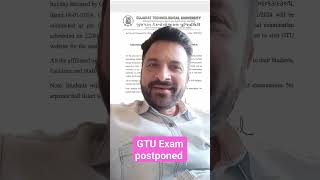 gtu gtuexam postponed gtunews gtucircular [upl. by Graig]