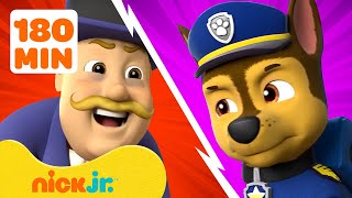 PAW Patrol Pups vs Mayor Humdinger 2 w Chase  3 Hour Compilation  Nick Jr [upl. by Guerra]