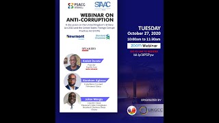 PSACG Webinar on AntiCorruption [upl. by Clarence]