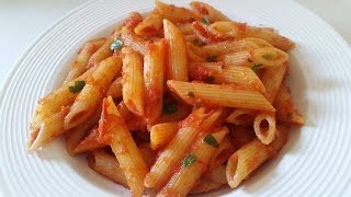 Penne allArrabbiata 15mins Pasta Recipe [upl. by Imoyn]