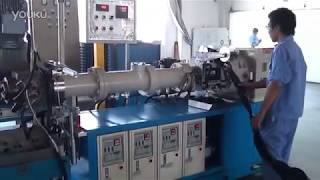 UHF vulcanizing extrusion line for rubber pipe [upl. by Senga336]