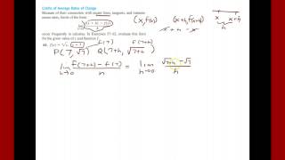 UPenn Math 103 Finding Limits of Average Rates of Change [upl. by Ydospahr]