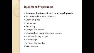 Management of Asphyxia Neonatorum [upl. by Reinertson]