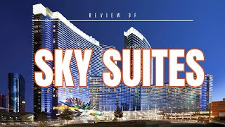 Review of Sky Suites at Aria Resort in Las Vegas amp Dinner at Joel Robuchon [upl. by Salaidh808]