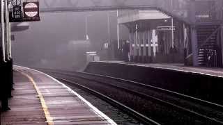 34067 Tangmere at full pelt on 1Z82 through WhitchurchHants on 161214 [upl. by Key368]