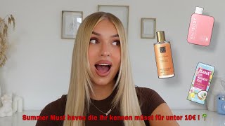 8 Summer Must haves die ihr kennen müsst unter 10€  🥥🌴 Joline Elisa [upl. by Llerrehs731]