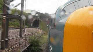 Deltic 55022 Powers Out of Kings Cross 11th Sept 2010 [upl. by Annaitat]