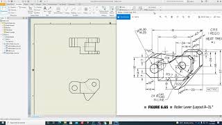 Create the Inventor Drawing File Roller Lever [upl. by Nosreffej]