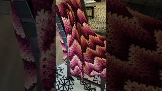 Vintage Maroon Mauve Tan Crochet Afghan Throw 55x45  Classic Retro Blanket crochetblankets [upl. by Aneg]