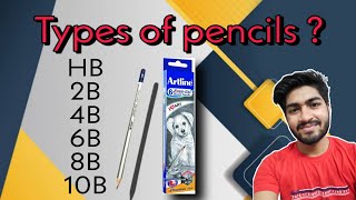 Types of pencils Artline HB 2B 4B 6B 8B 10B [upl. by Nuaj951]