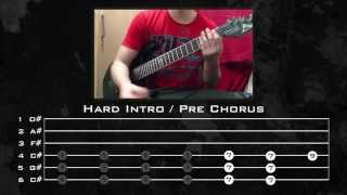 Linkin Park  By Myself Guitar Tutorial w Tabs By Kirjai [upl. by Clement]