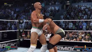 WWE 2K24 MyUniverse Smackdown May 12th Giovanni Vinci Vs LA Knight US Championship Match [upl. by Ayhtak]