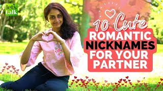 10 Cute Romantic Nicknames For Your Girlfriend Boyfriend Partner  Love Vocabulary  Slang Words [upl. by Allare]