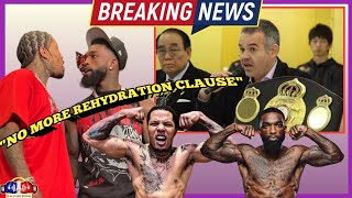 BREAKING UPDATE quotCANCELEDquot GERVONTA DAVIS VS FRANK MARTIN REHYDRATION CLAUSE RETRACTED BY WBA [upl. by Tirma67]