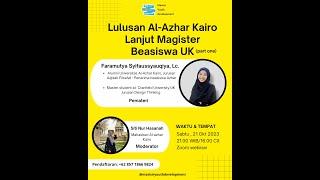 ALUMNI ALAZHAR LANJUT BEASISWA MAGISTER UK PART 1 By Faramutya Syifaussyauqiya Lc [upl. by Sixela]