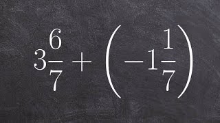 Easy way to subtract two mixed numbers by converting to improper fractions [upl. by Natloz]