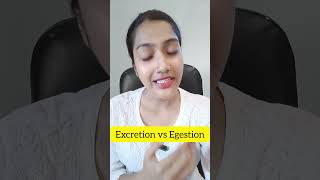 What is the difference between excretion and egestion  Excretion aur Egestion me kya antr hai [upl. by Jemma]