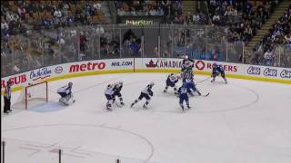 Fan throws Waffles at Leafs Phill Kessel  Dec 20th 2010 HD [upl. by Wolgast]