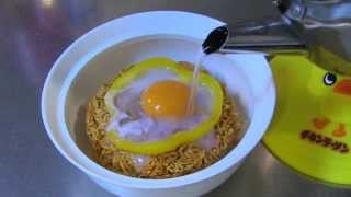 Flower Chicken Ramen Noodles Challenge [upl. by Garlen]