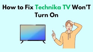 How to Fix Technika TV WonT Turn On [upl. by Kazim]