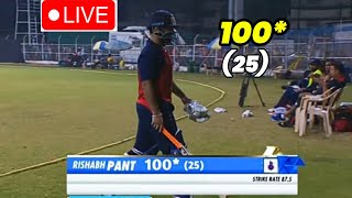 Syed Mushtaq Ali Trophy के अपने पहले ही मुकाबले मे  Rishabh Pant ने जड़ा तूफानी सतक [upl. by Ednihek]