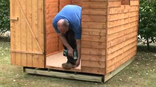 How to build a shed onto a wooden shed base  Forest Garden amp Howarth Timber [upl. by Skutchan118]