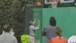 President Barack Obamas basketball fail [upl. by Subocaj]