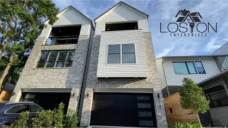 3Story Townhome Tour ∙ Modern Day Sunroom wViews ∙ Houston Living [upl. by Pihc]