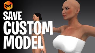 Save your Custom Models in Marvelous DesignerCLO 3d [upl. by Ekrub]